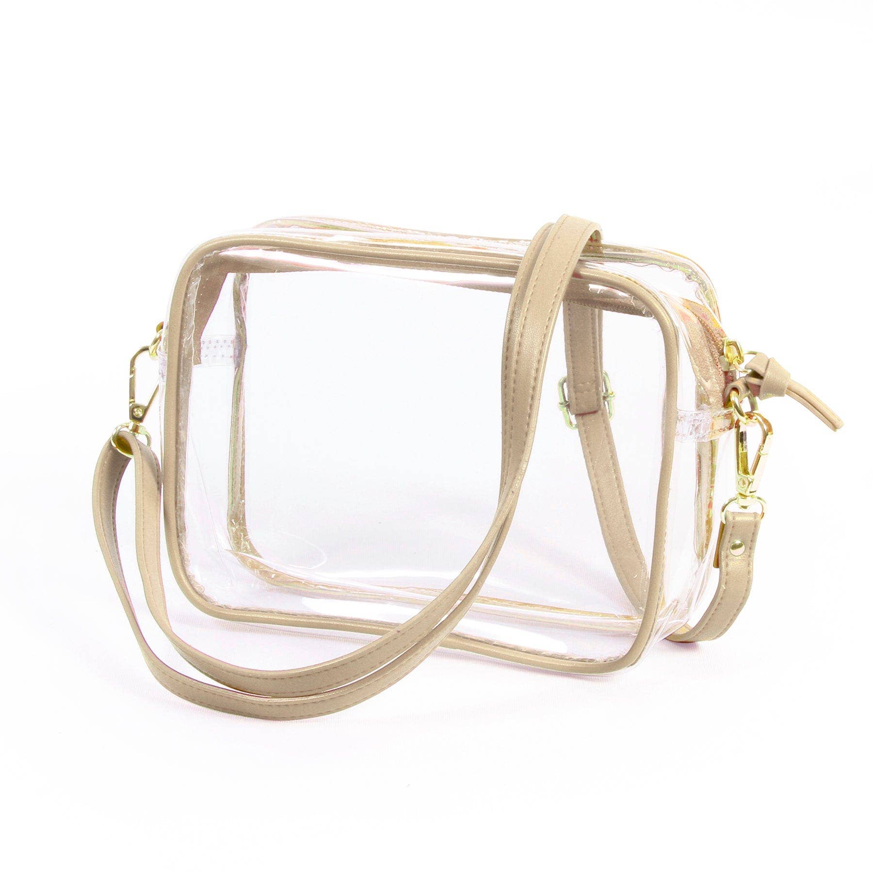Clear Bag with Gold Trim