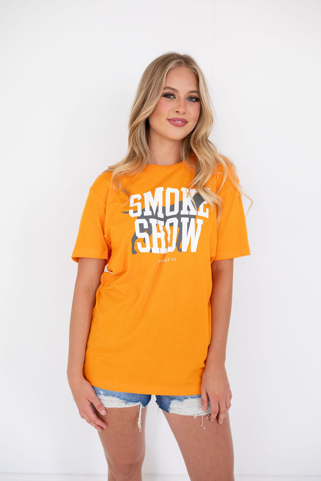 Smoke Show Orange Short Sleeve Tee