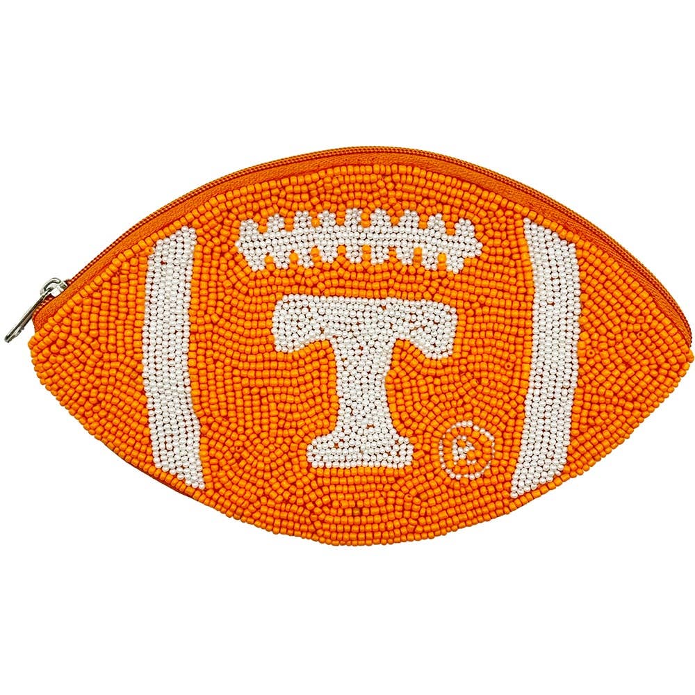 Tennessee Football Beaded Pouch