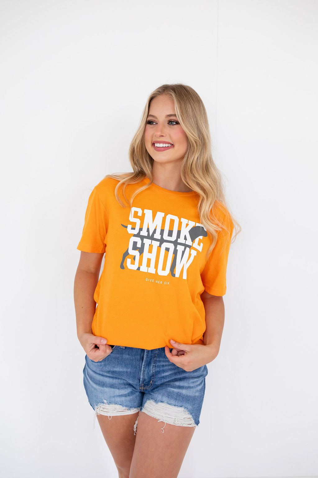 Smoke Show Orange Short Sleeve Tee
