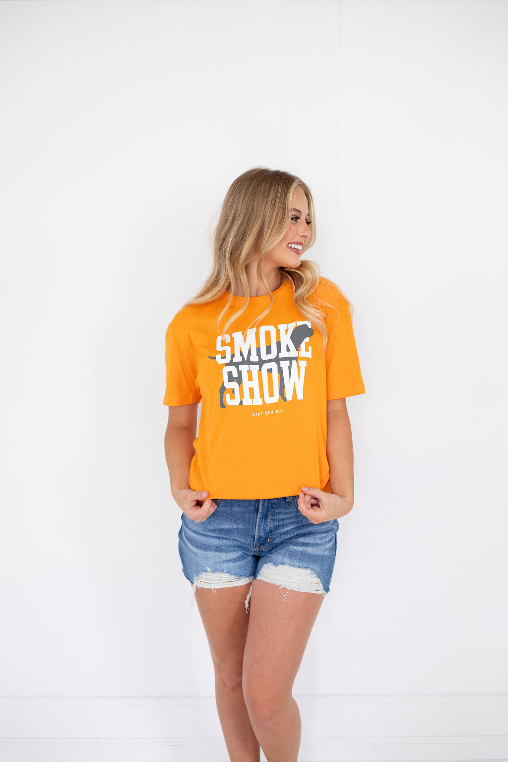 Smoke Show Orange Short Sleeve Tee