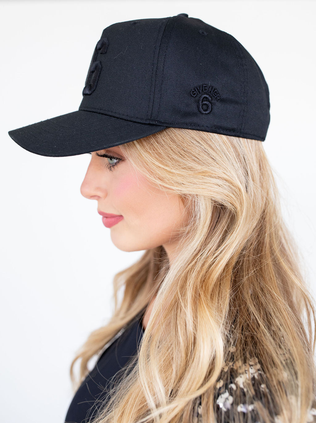Hat: 16 Black on Black