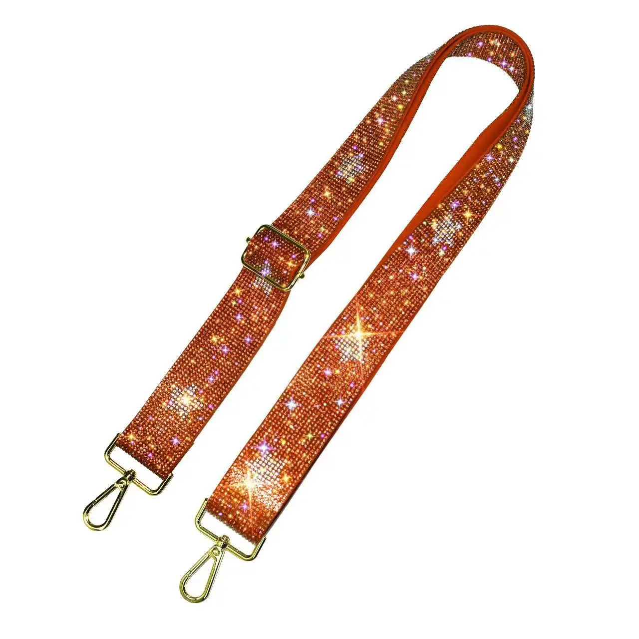 Strap: Sparkly Orange with Stars