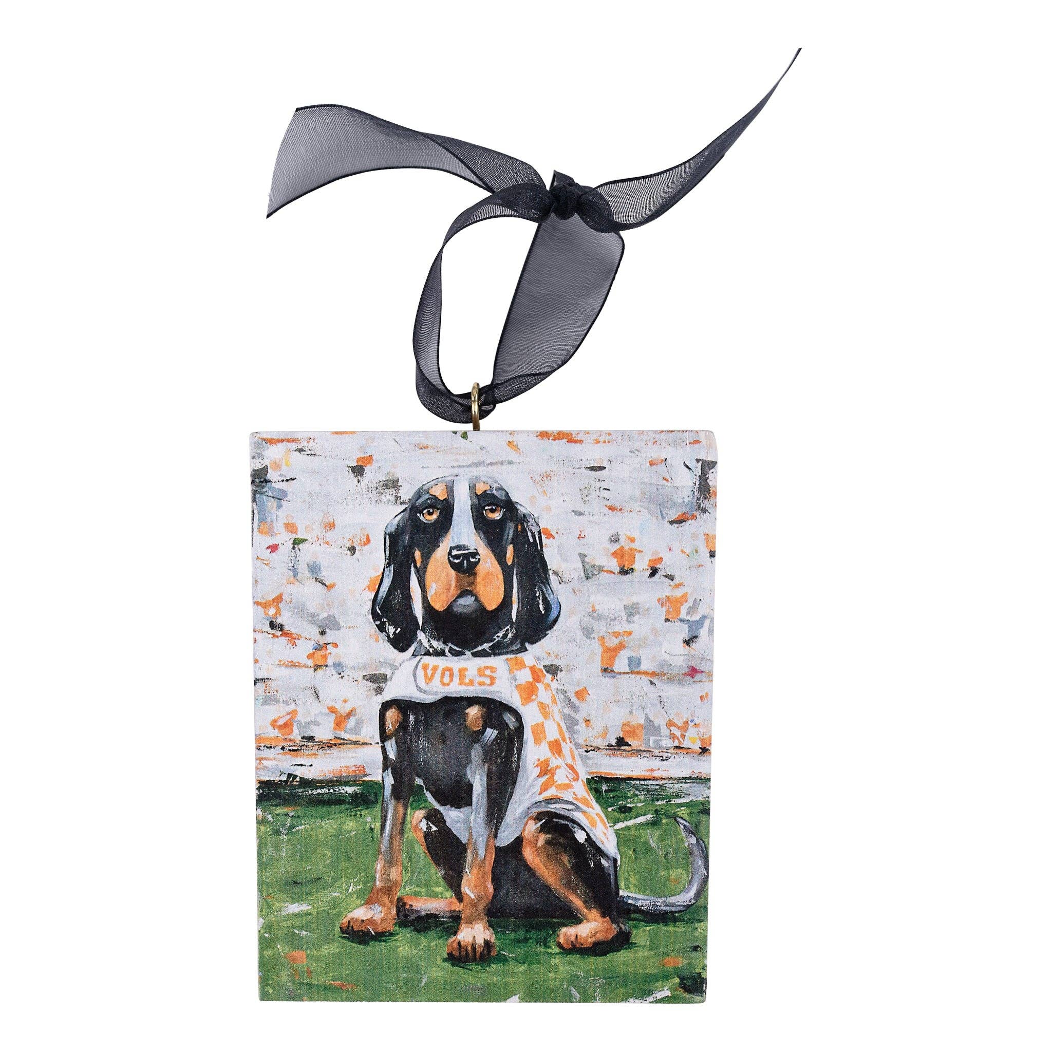 Tennessee Smokey Block Holiday Ornament