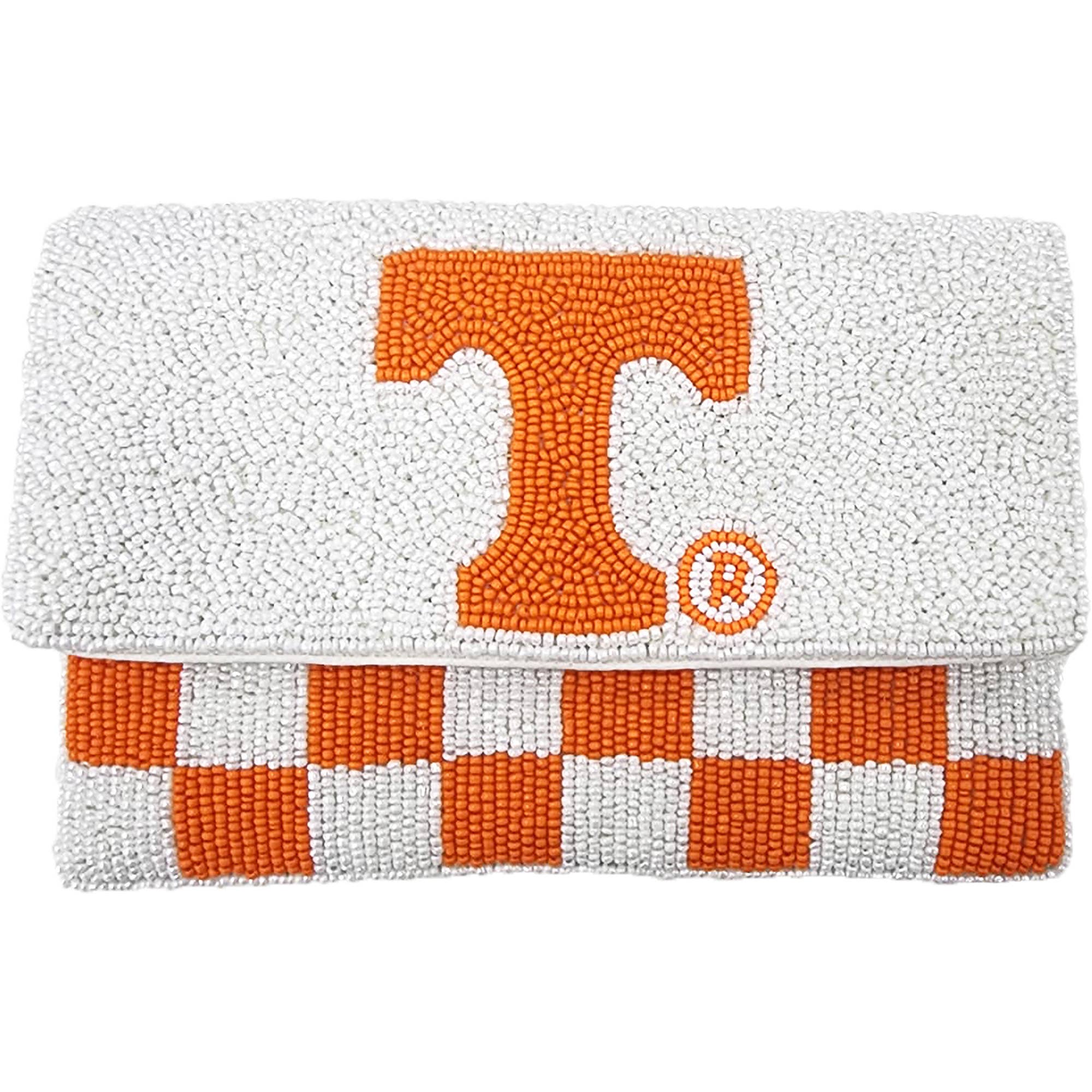 Tennessee White Beaded Bag