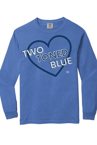 Two Toned Blue Long Sleeve