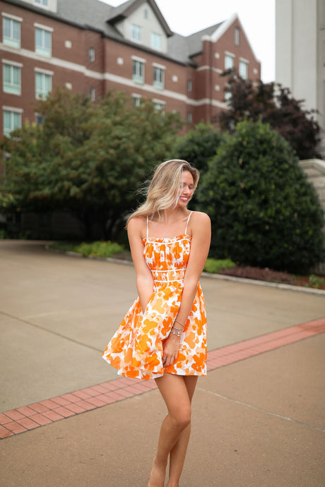 Summitt Watercolor Spaghetti Strap Dress – Give Her Six
