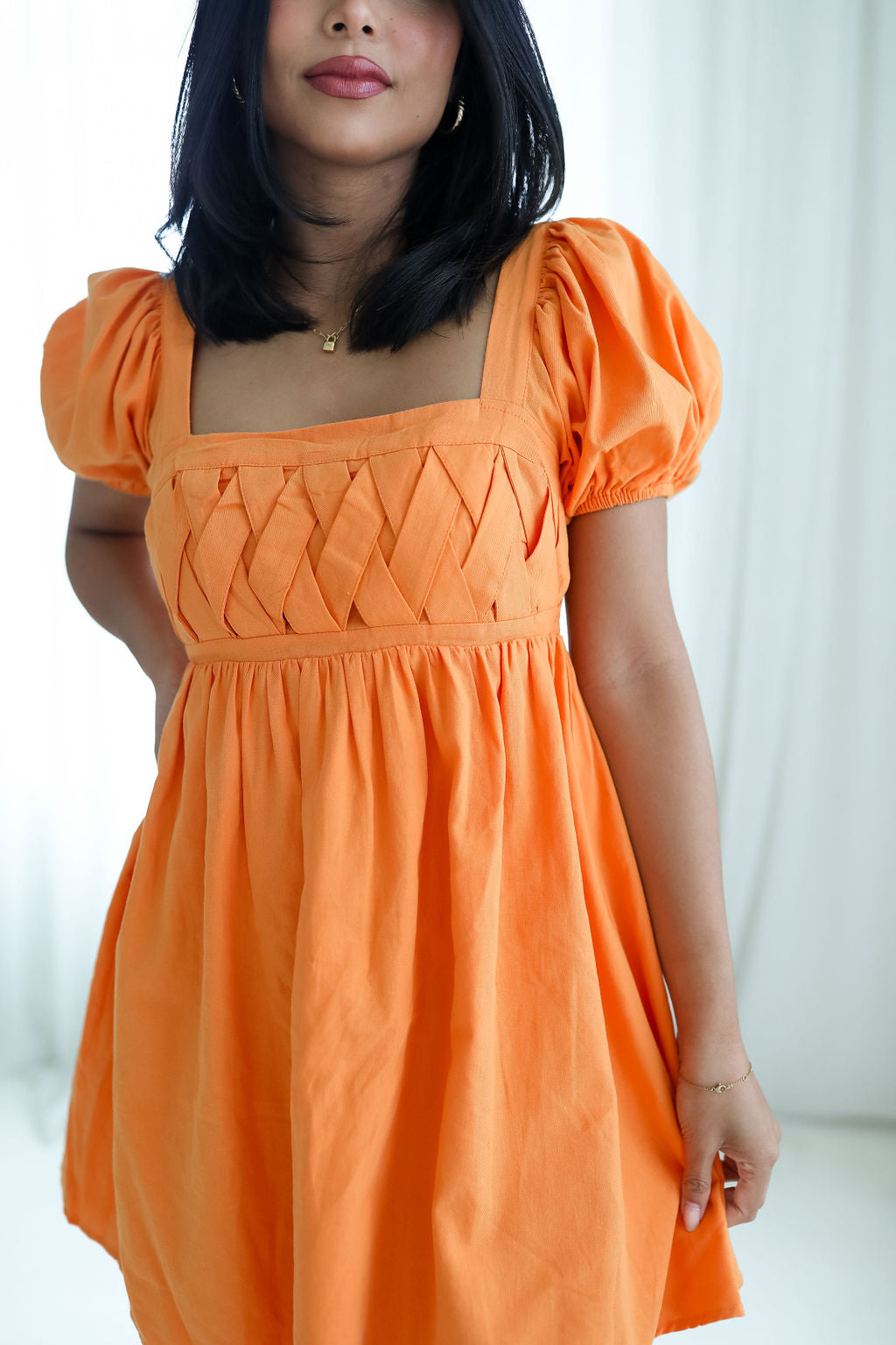 a orange dress Sassy Shortcake Sweet Sorbet Dress