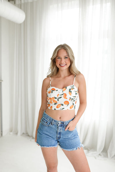 Grace Oranges Crop Top