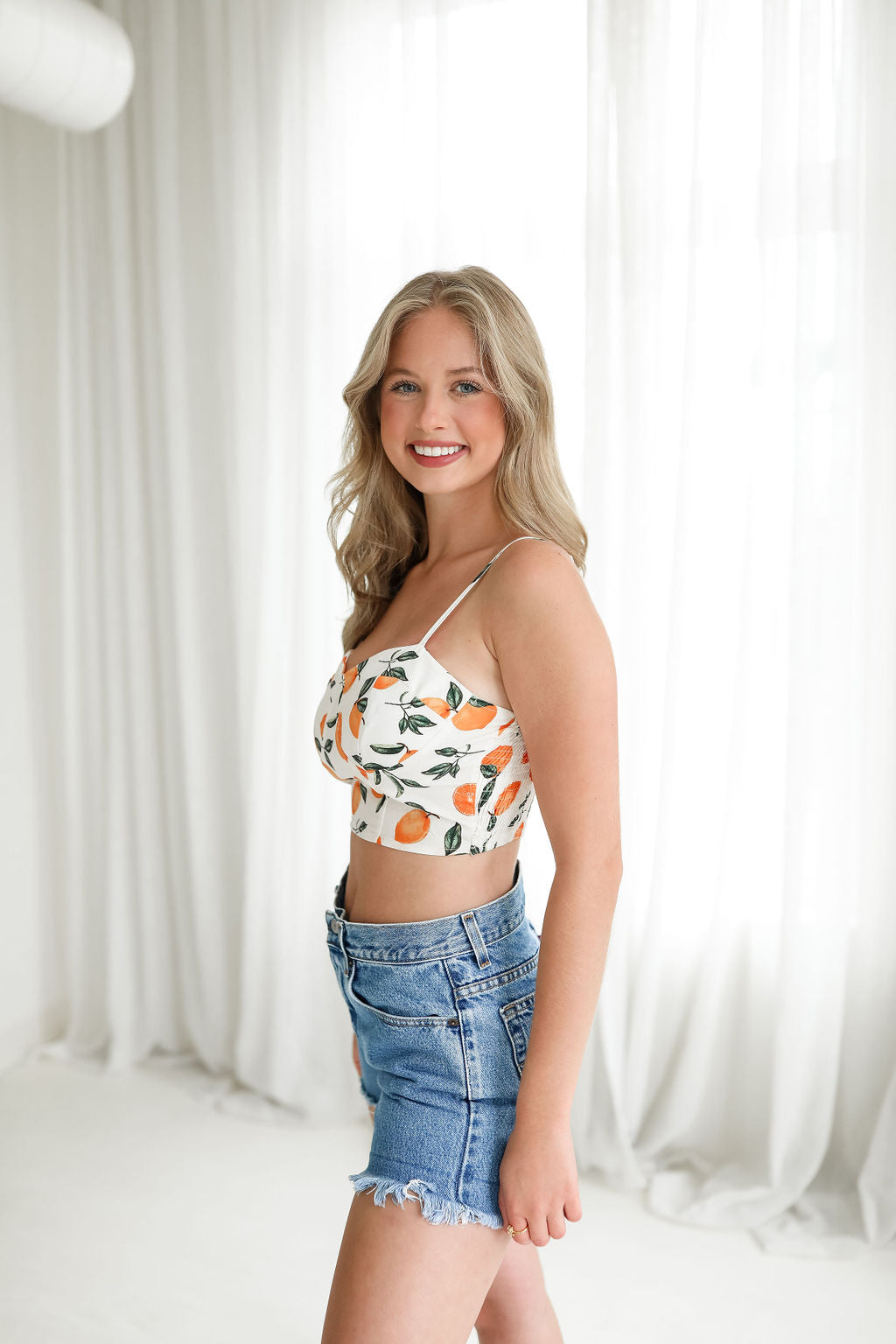 Grace Oranges Crop Top