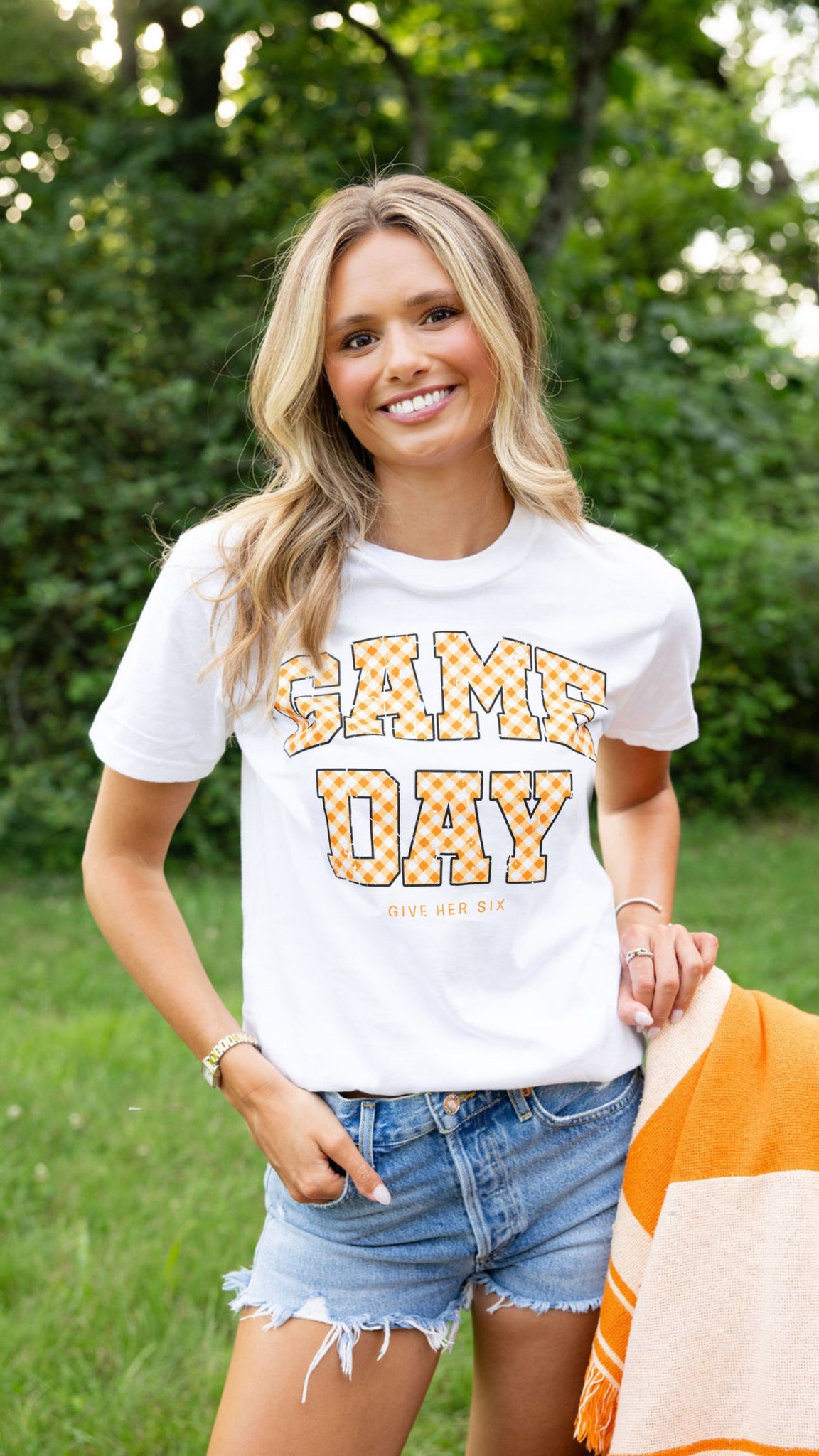 Game Day Checkered Tee