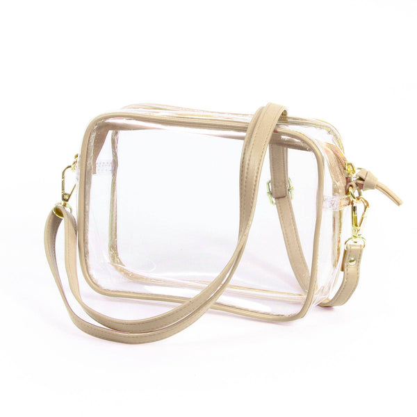 Clear Bag with Gold Trim