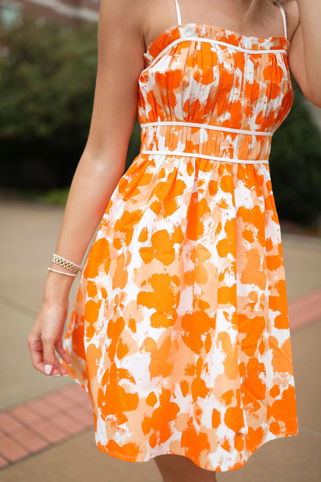 Summitt Watercolor Spaghetti Strap Dress