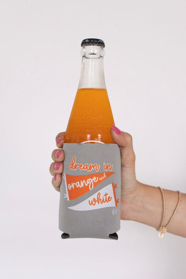 Koozie: I Dream in Orange and White