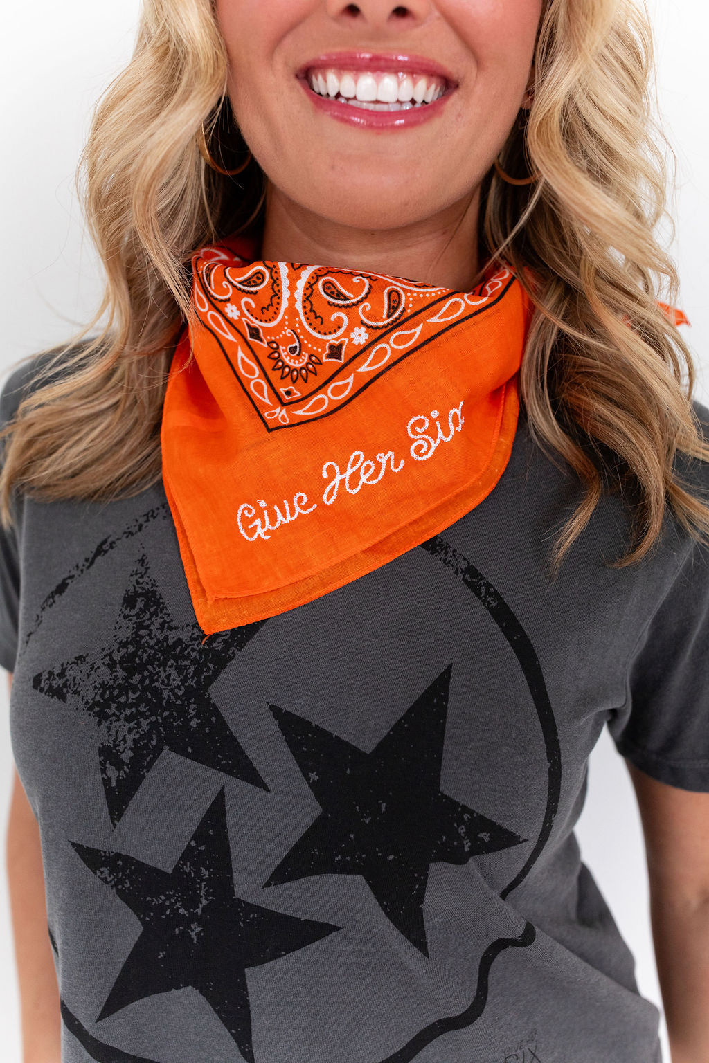 Bandana: Orange Give Her Six