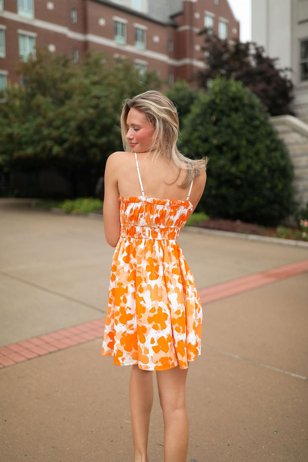 Summitt Watercolor Spaghetti Strap Dress