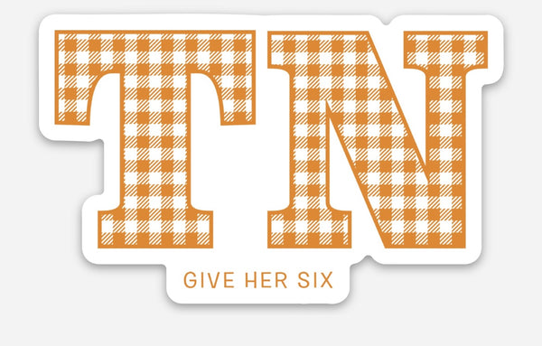 Sticker: Gingham TN