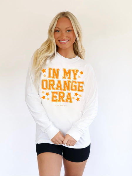 Orange Era White Long Sleeve