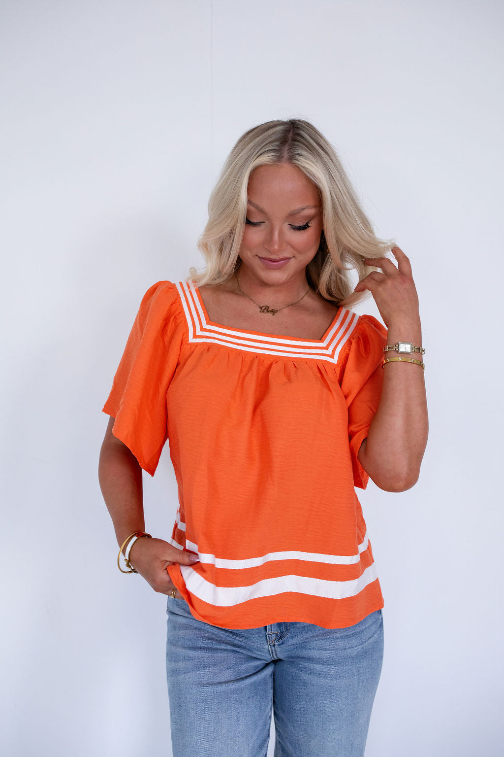 Betty Orange Top