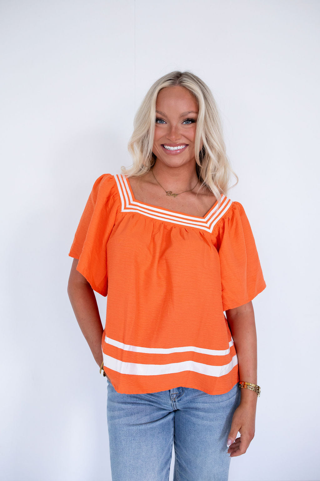Betty Orange Top