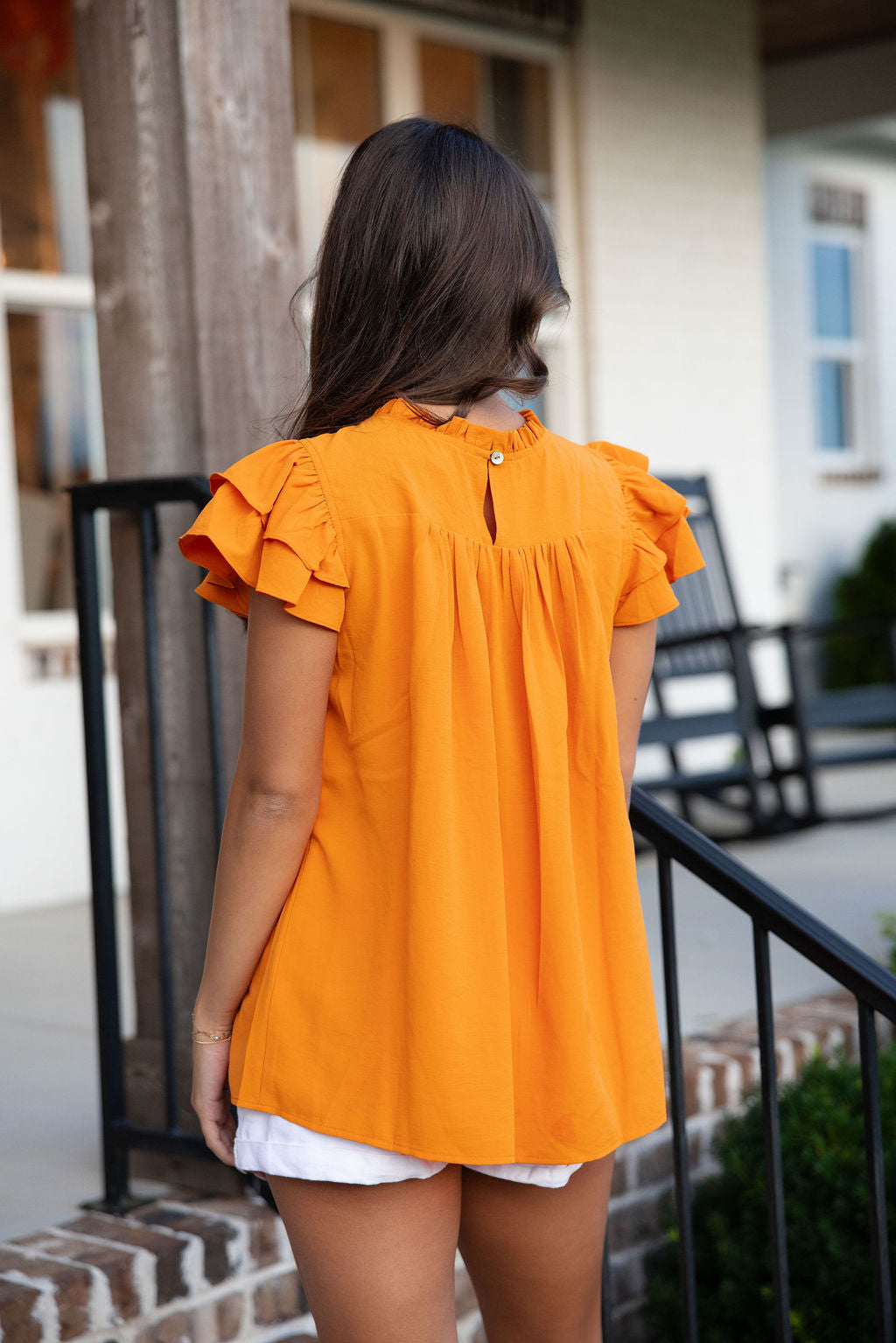 Ella Orange Blouse
