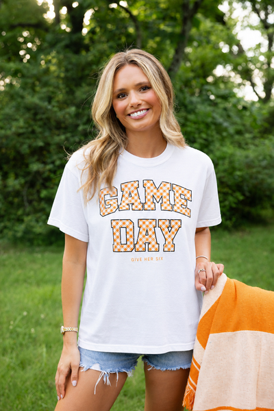 Game Day Checkered Tee