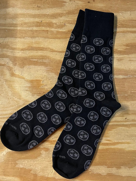 Socks: Black Tristar