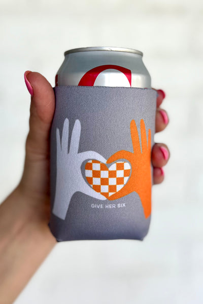 Heart Hand Koozie