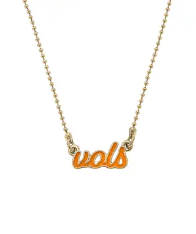 Vols Script Necklace