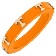 Tennessee Power T Orange Resin Bangle