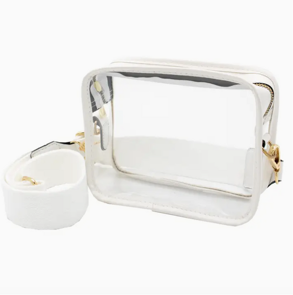 Clear Purse White Crossbody