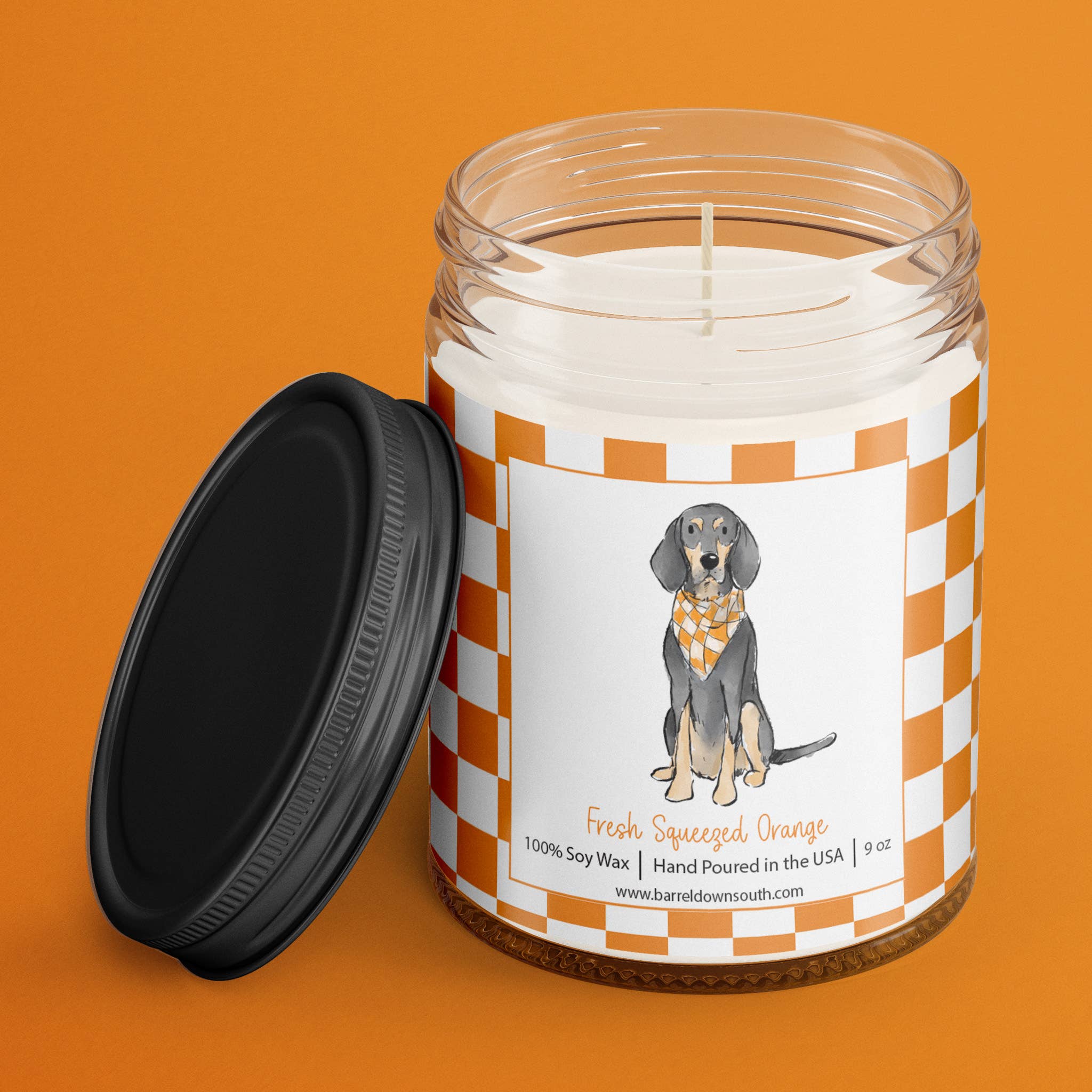 Bluetick Checkerboard Tennessee Candle