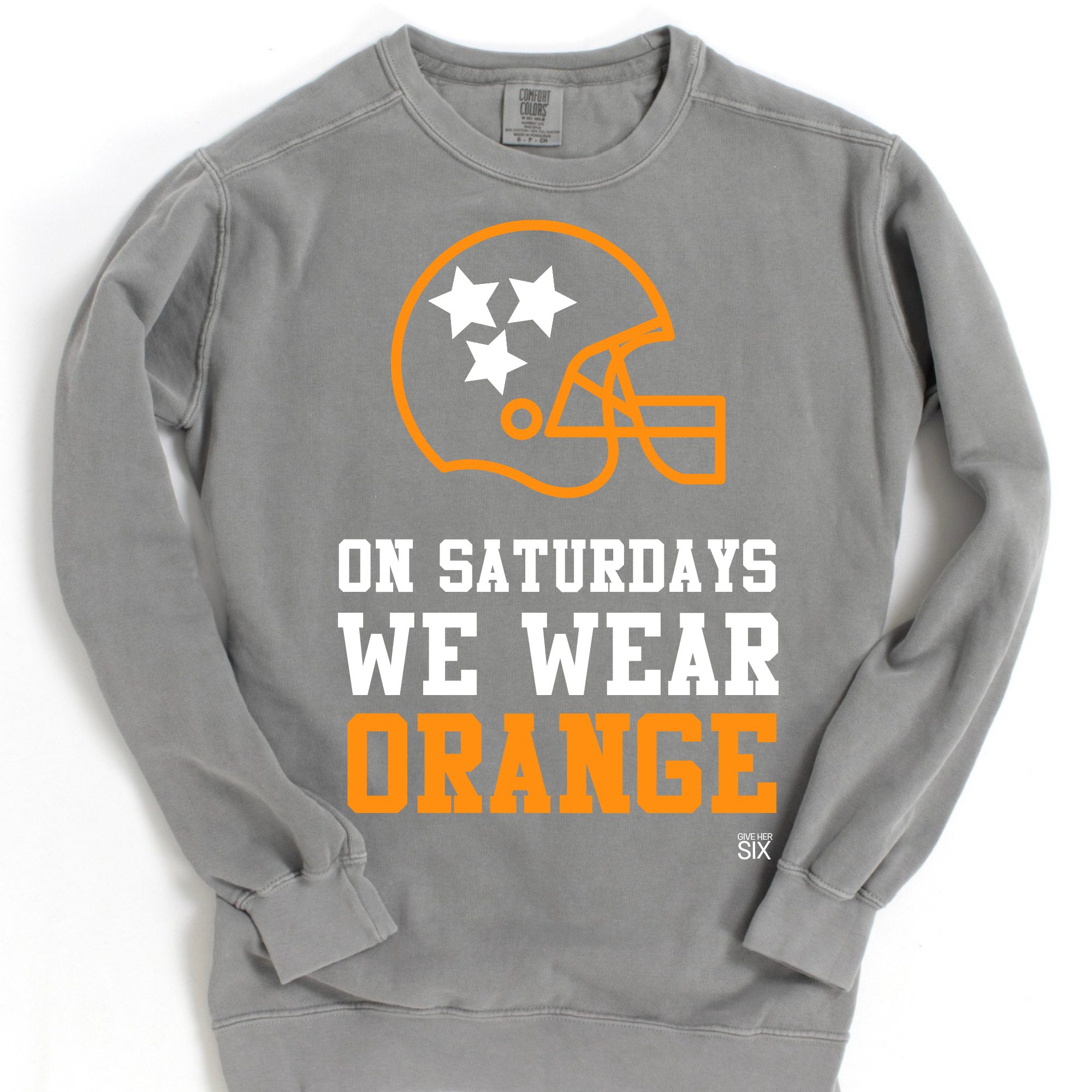 On Saturdays We Wear Orange Sweatshirt