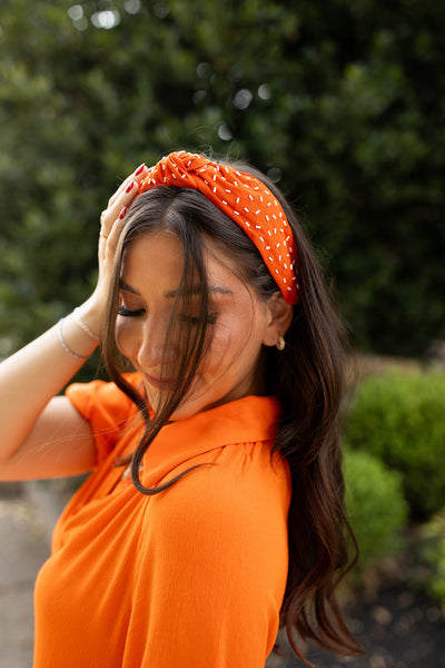 Orange Sprinkle Headband
