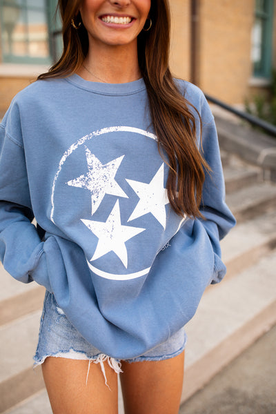 TriStar Sweatshirt Blue Jean