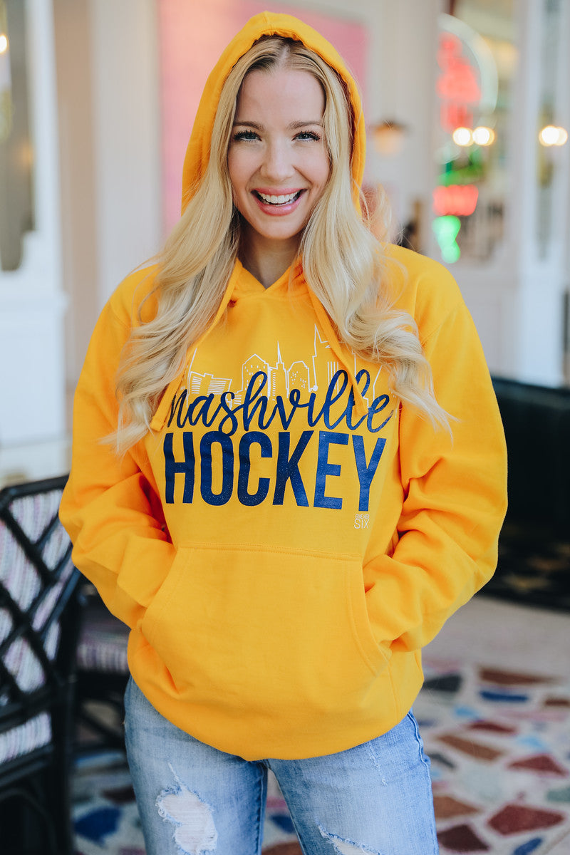 Nashville Hockey Gold Hoodie
