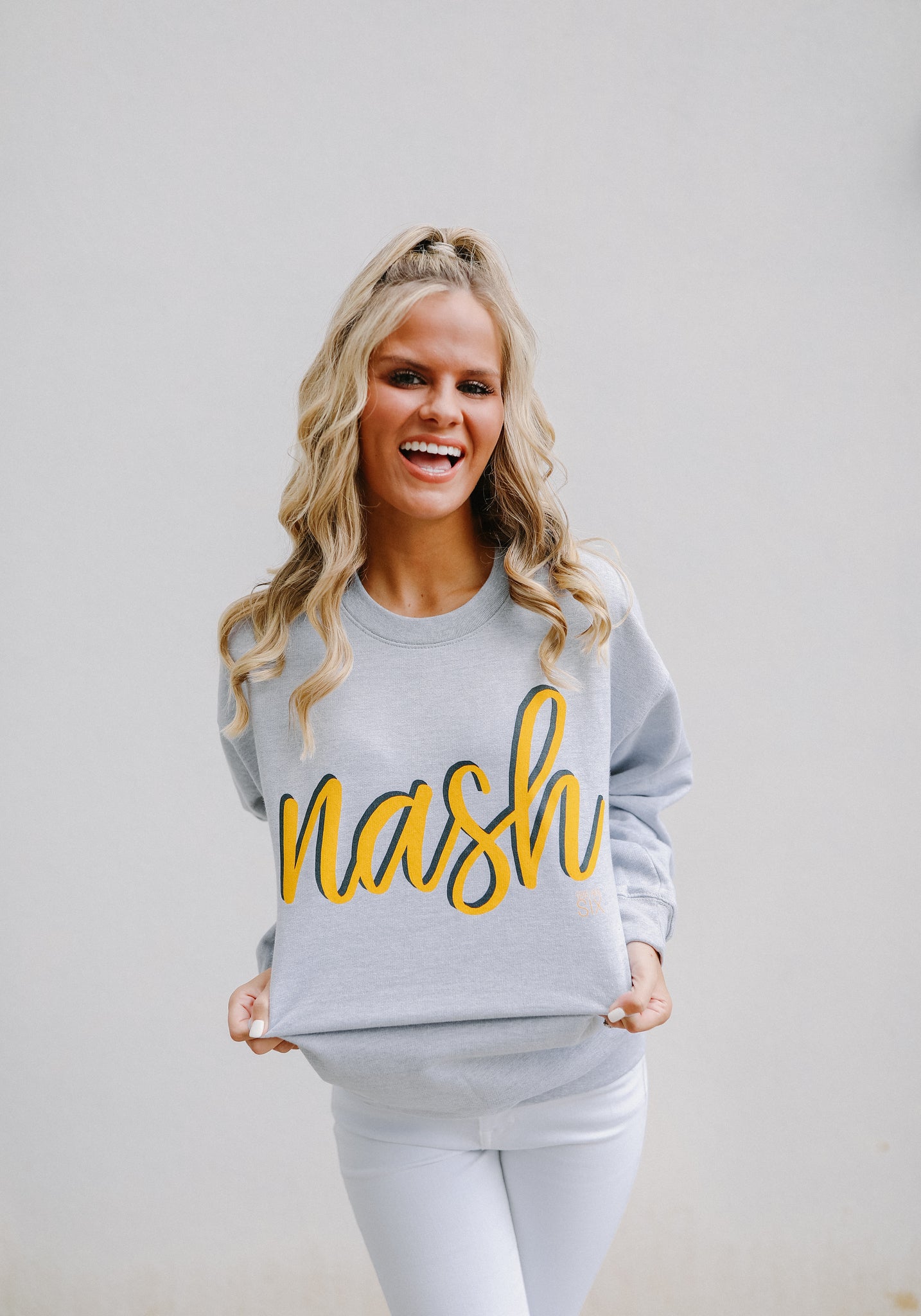 Nash Sweatshirt Ash Grey Gold